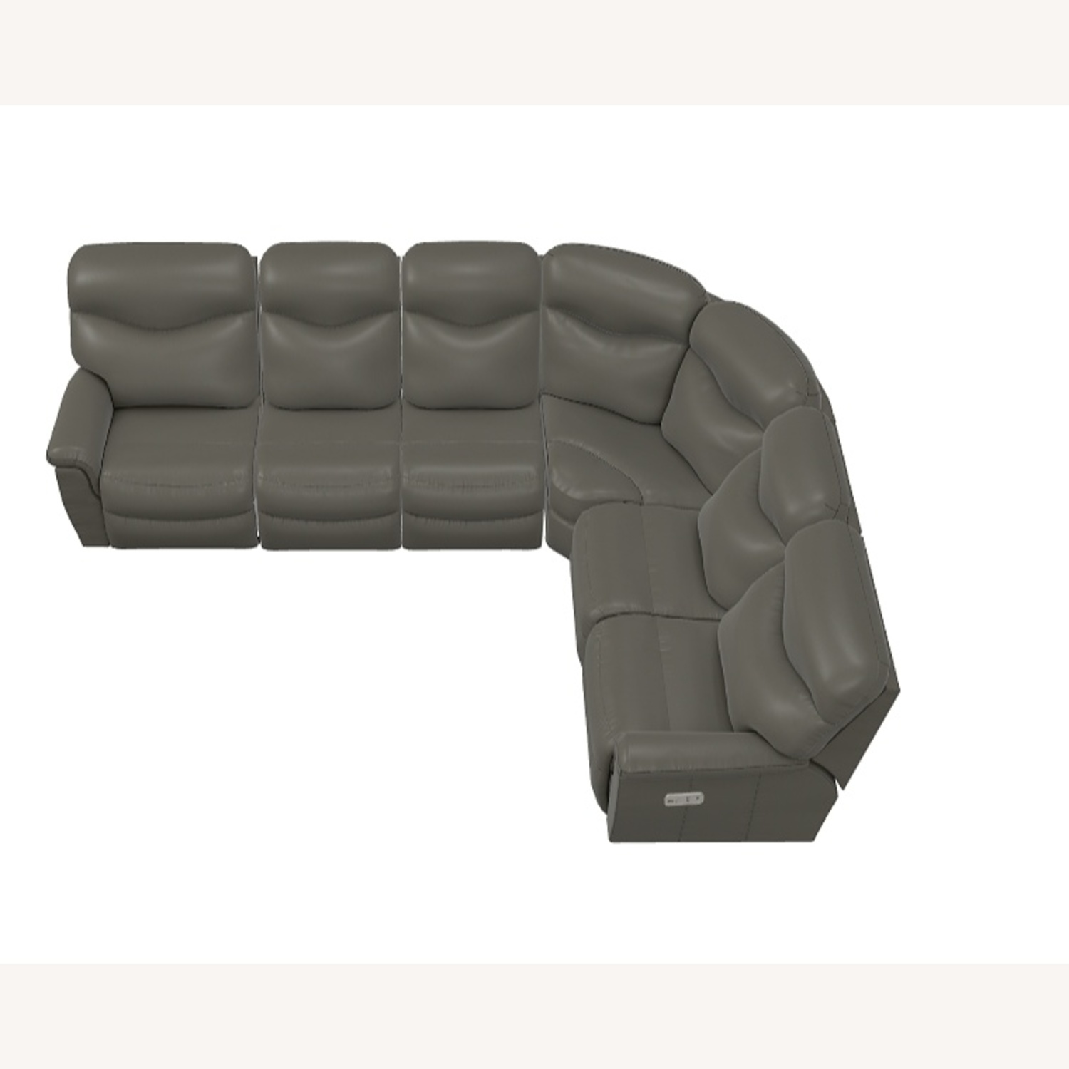 La-Z-Boy James Sect - Real Leather 4 Recliner - image-5