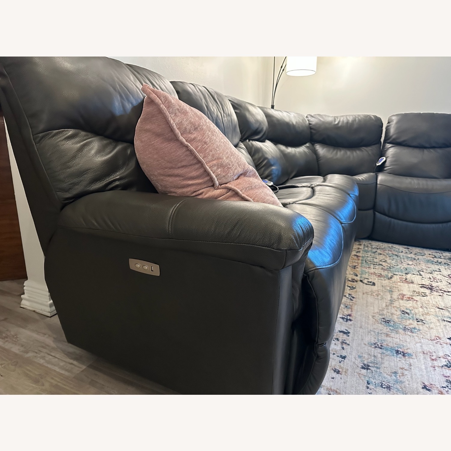 La-Z-Boy James Sect - Real Leather 4 Recliner - image-3