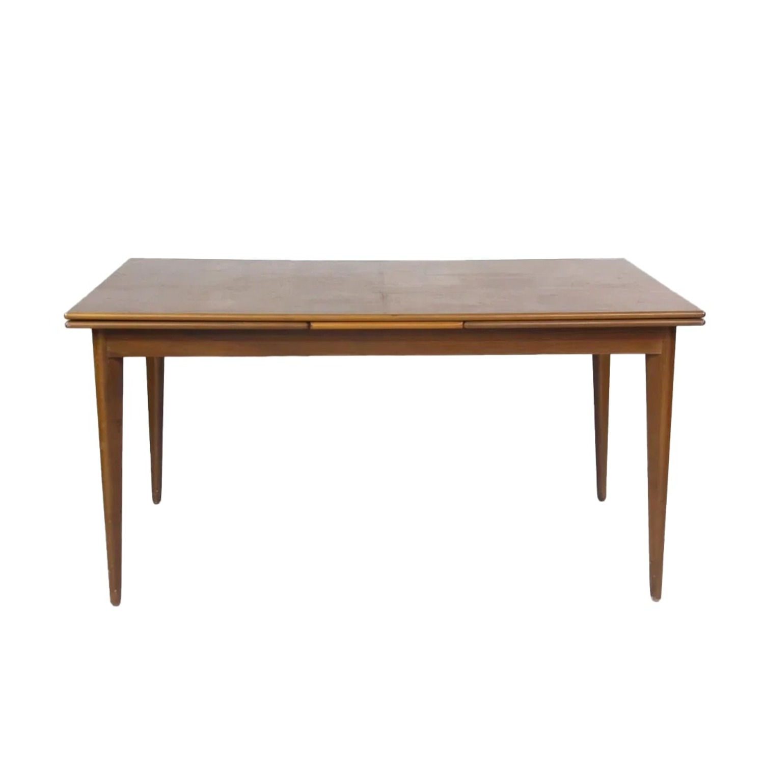 Dux Danish Modern Teak Extendable Dining Table - image-1