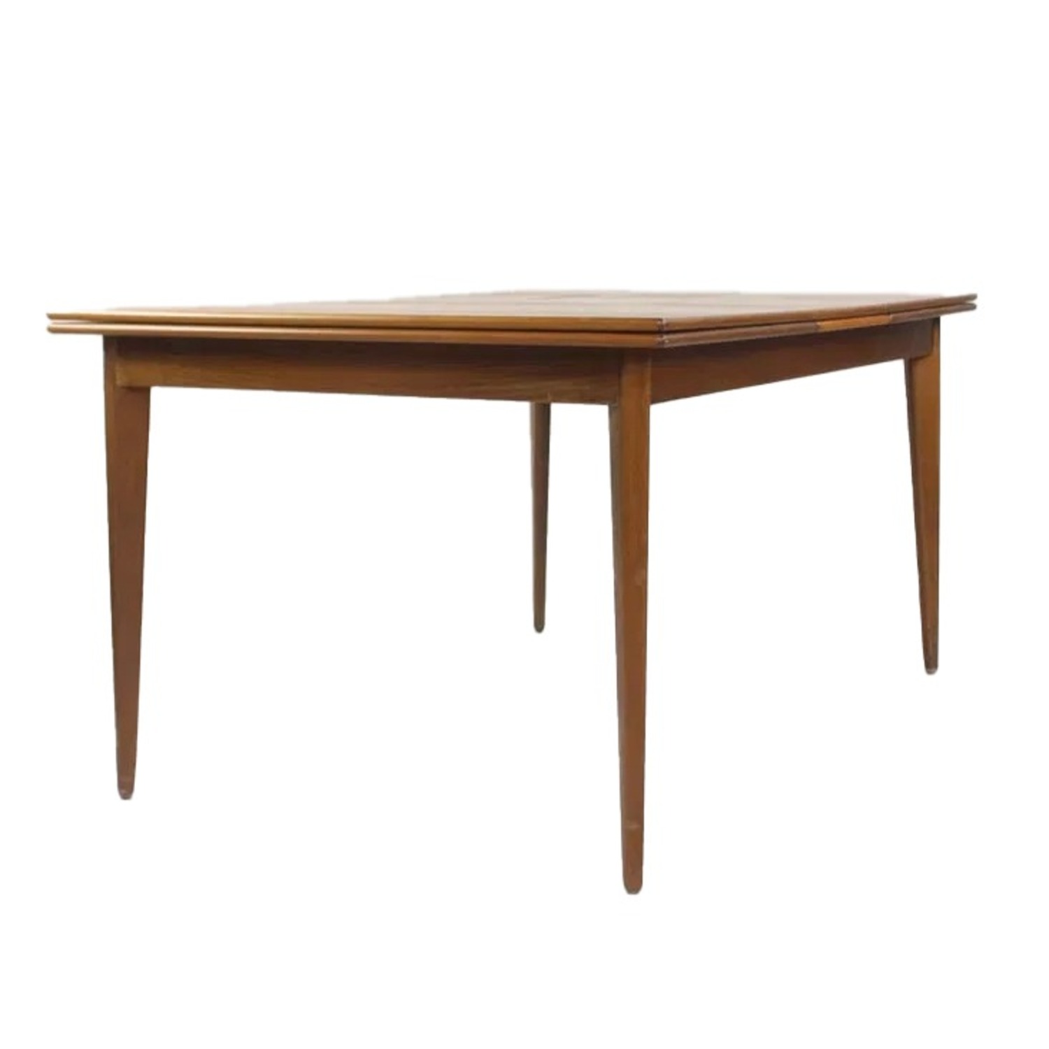 Dux Danish Modern Teak Extendable Dining Table - image-5