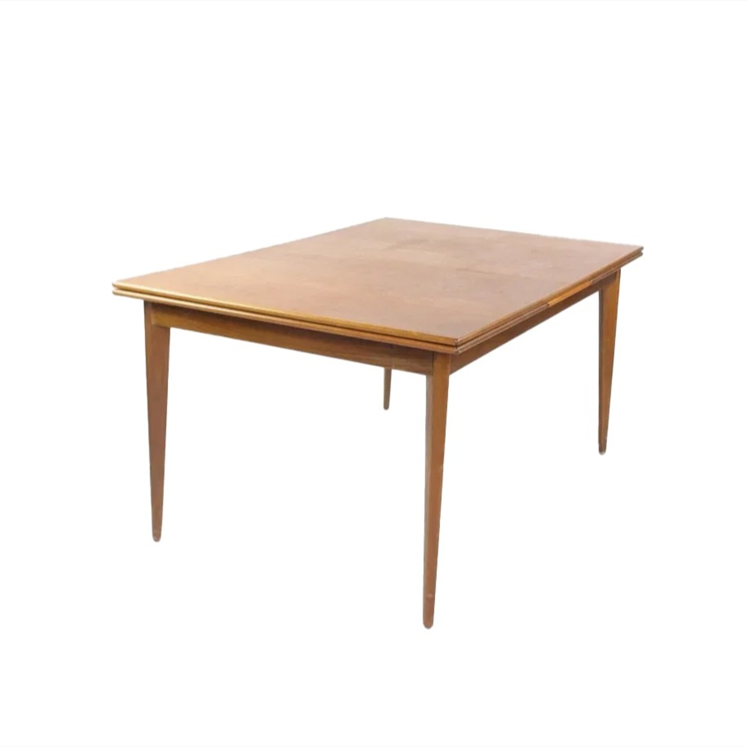 Dux Danish Modern Teak Extendable Dining Table - image-4
