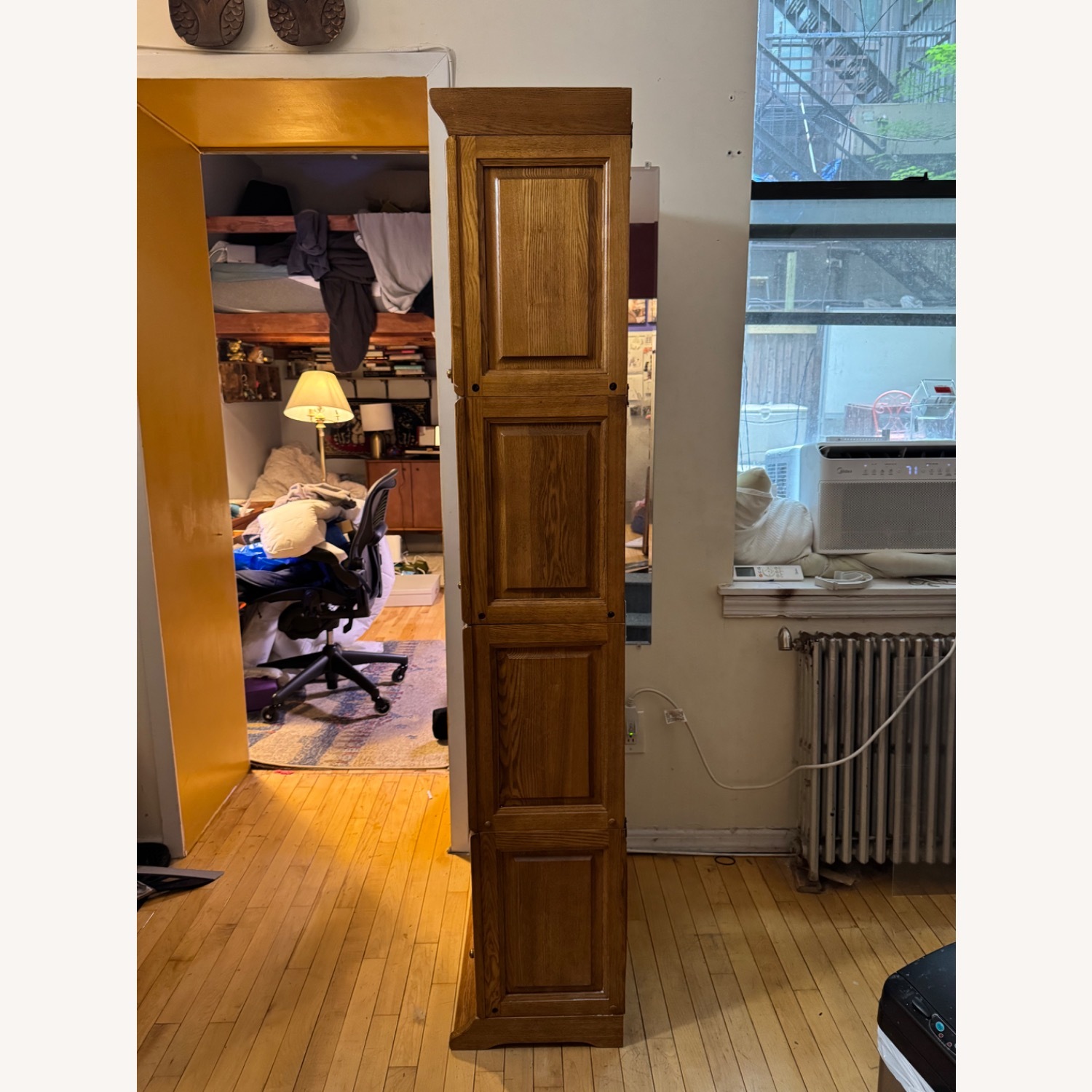 Narrow 4-Stack Barristers Bookcase - image-3