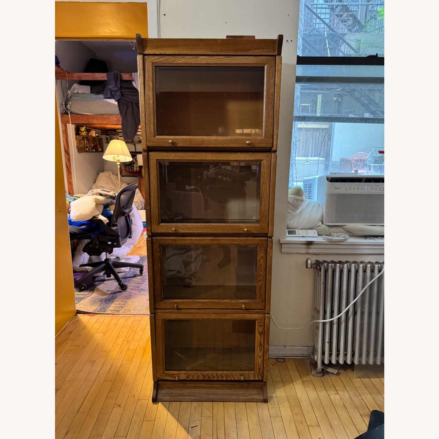 Narrow 4-Stack Barristers Bookcase - image-1