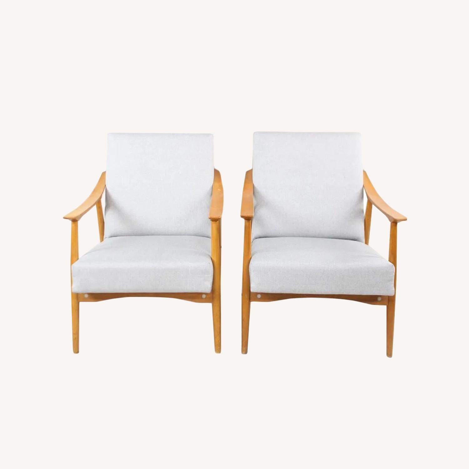 Pair of Mid-Century Modern Lounge Chairs - image-0