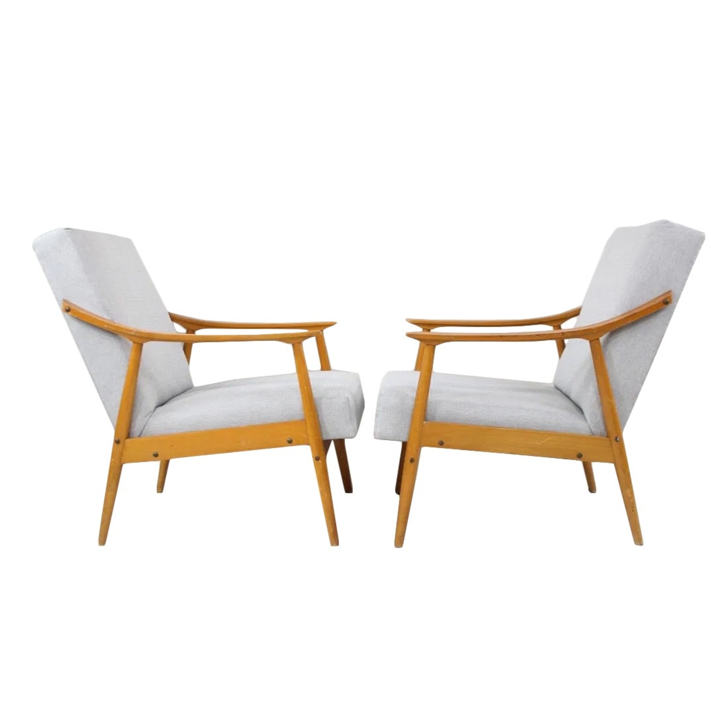 Pair of Mid-Century Modern Lounge Chairs - image-2