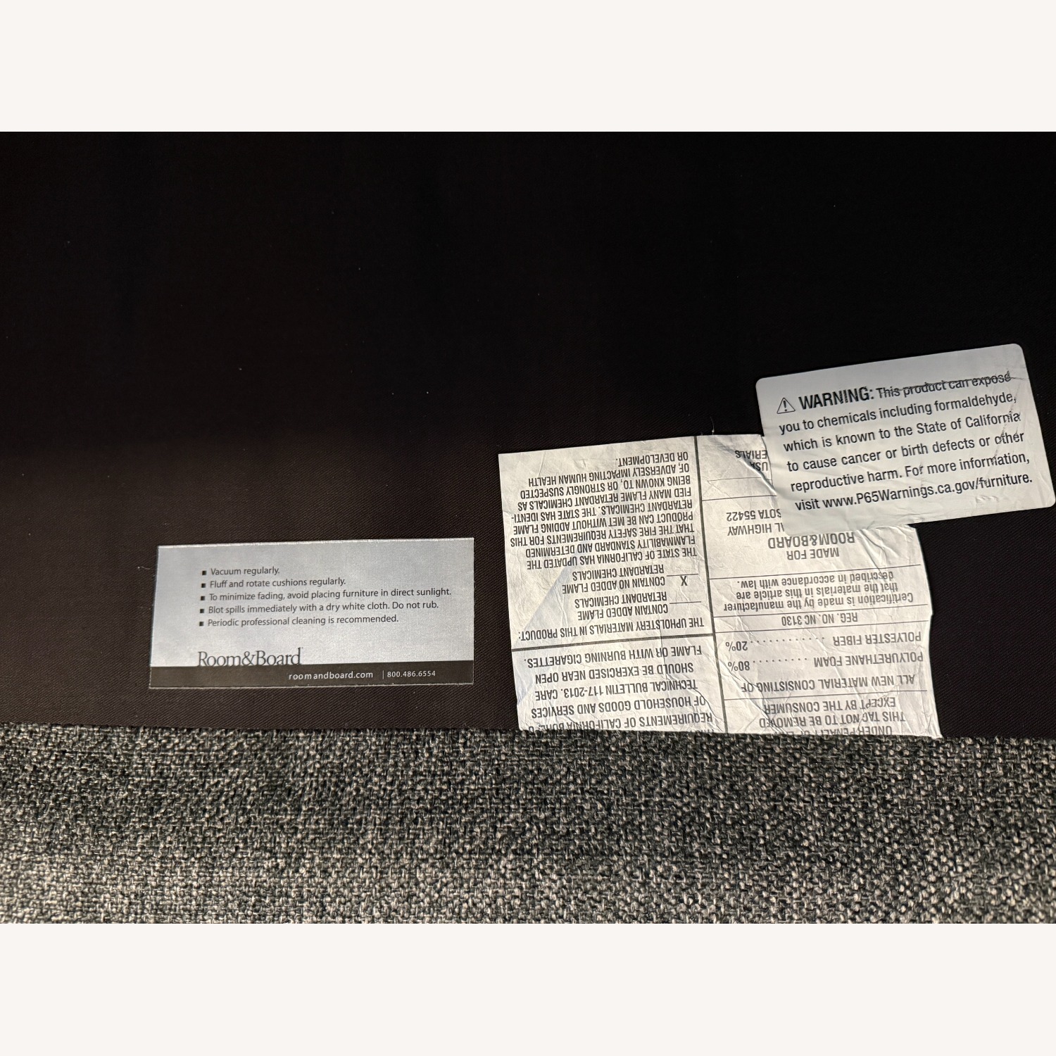 Room & Board Cade Sofa W Jasper Ottoman - image-11