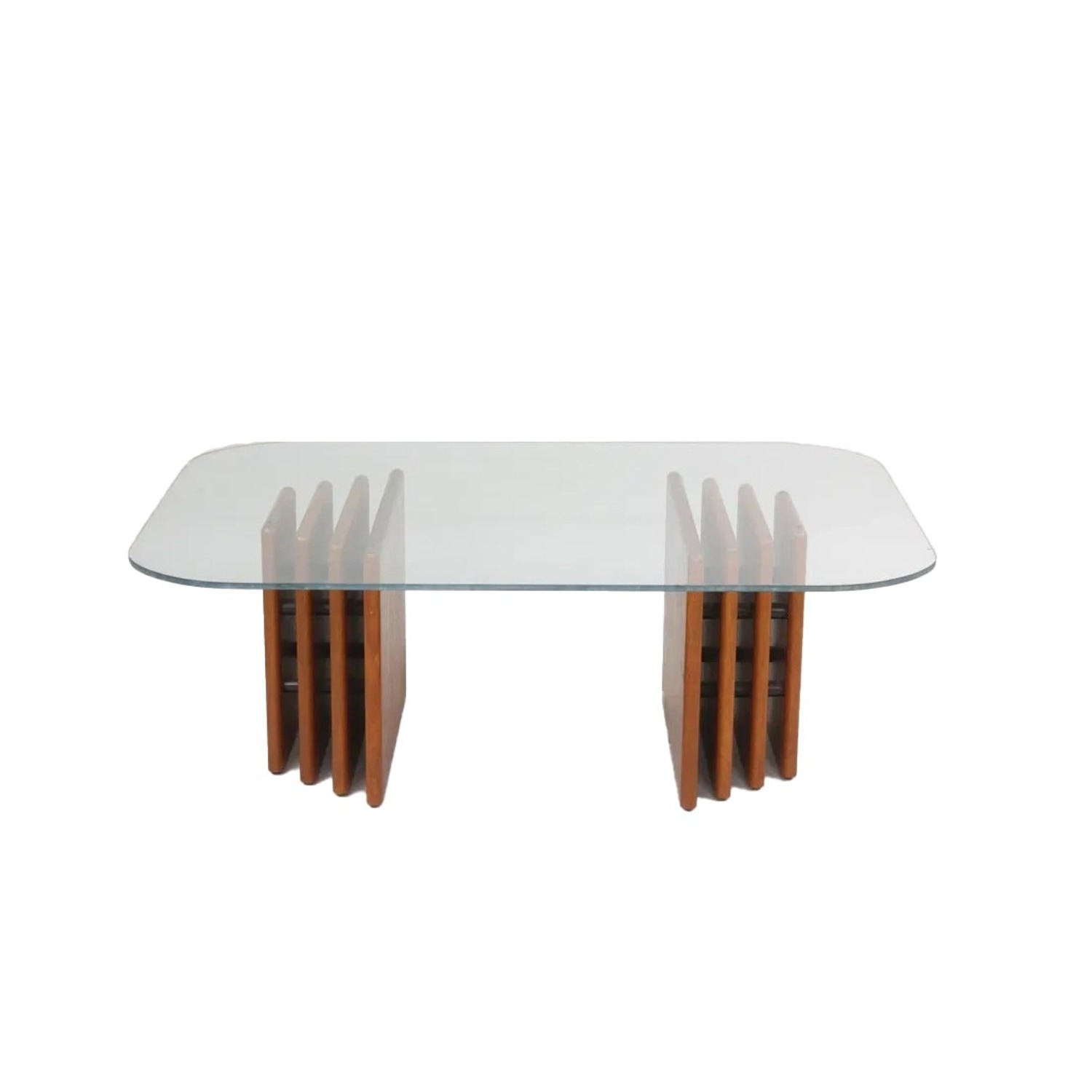 Danish Modern Stacked Teak Coffee Table - image-2