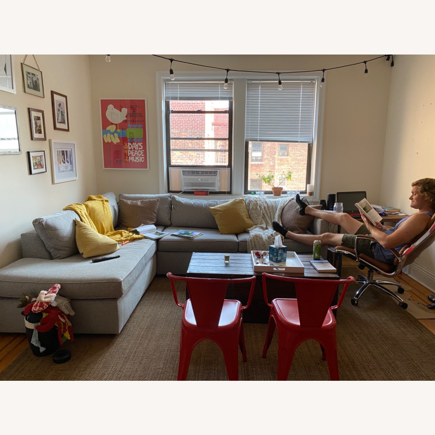 West Elm Harris Sectional Sleeper Sofa - image-3