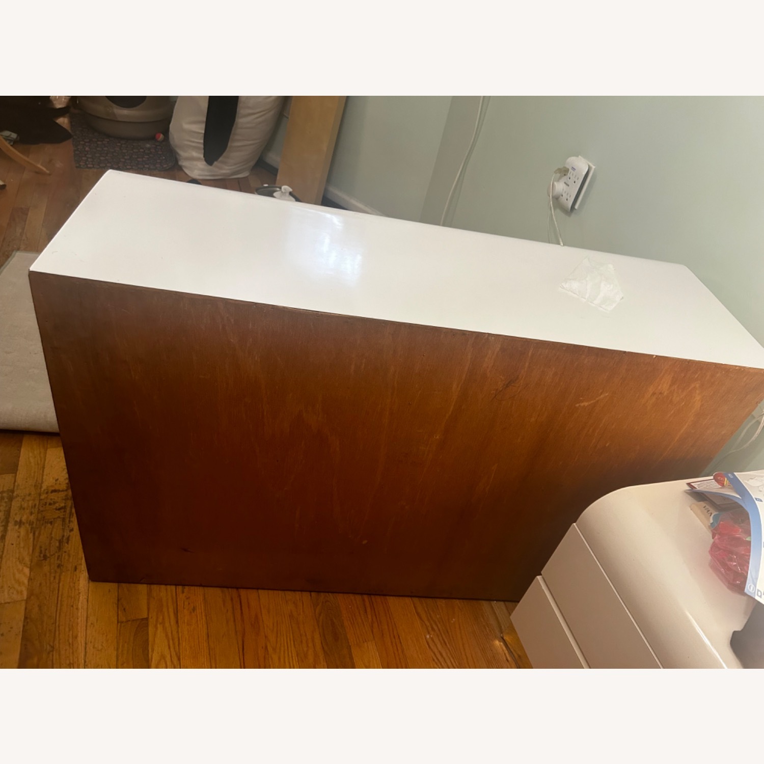 80’s Post-Modern Lacquered Waterfall Desk - image-5