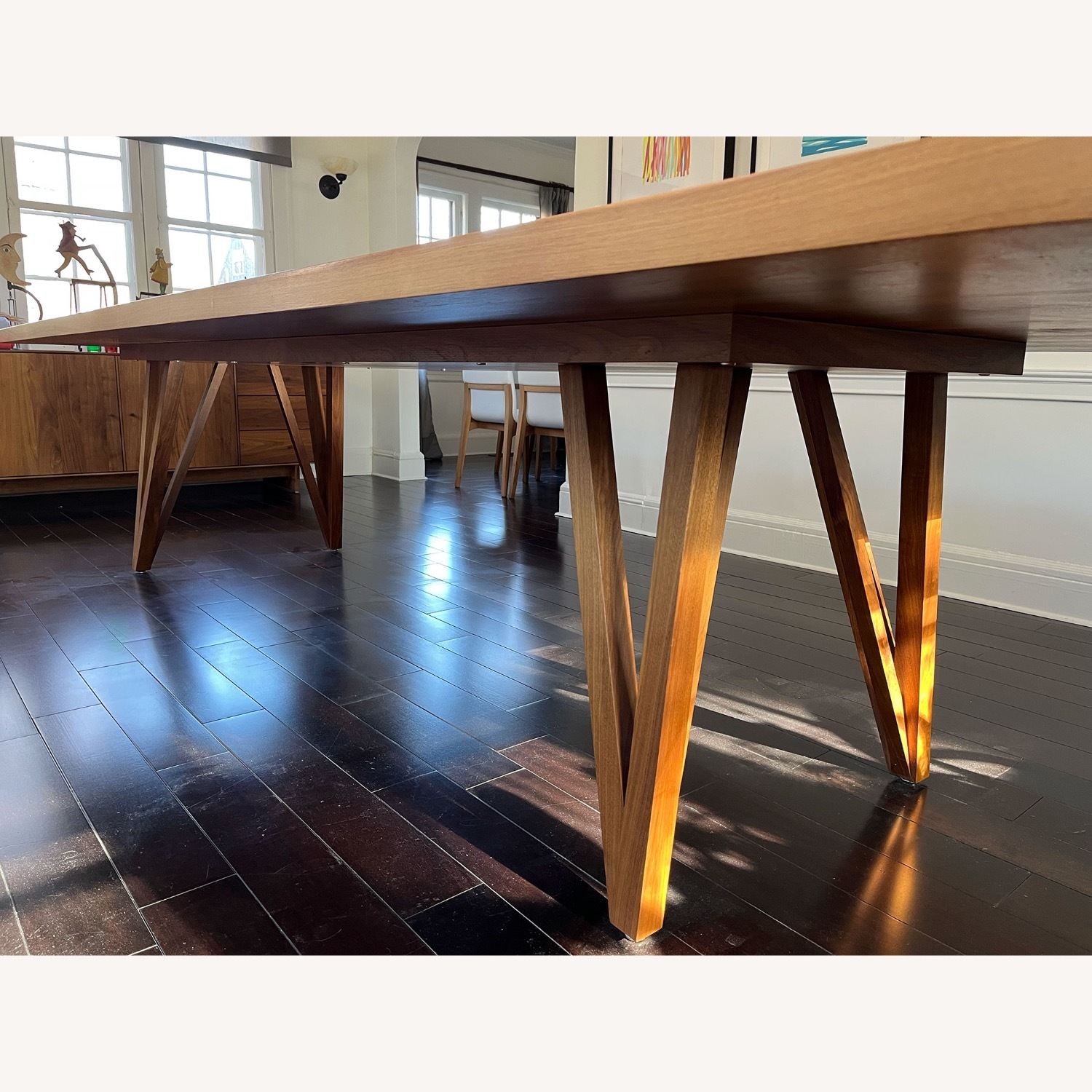 Custom MCM Walnut Dining Table - image-4