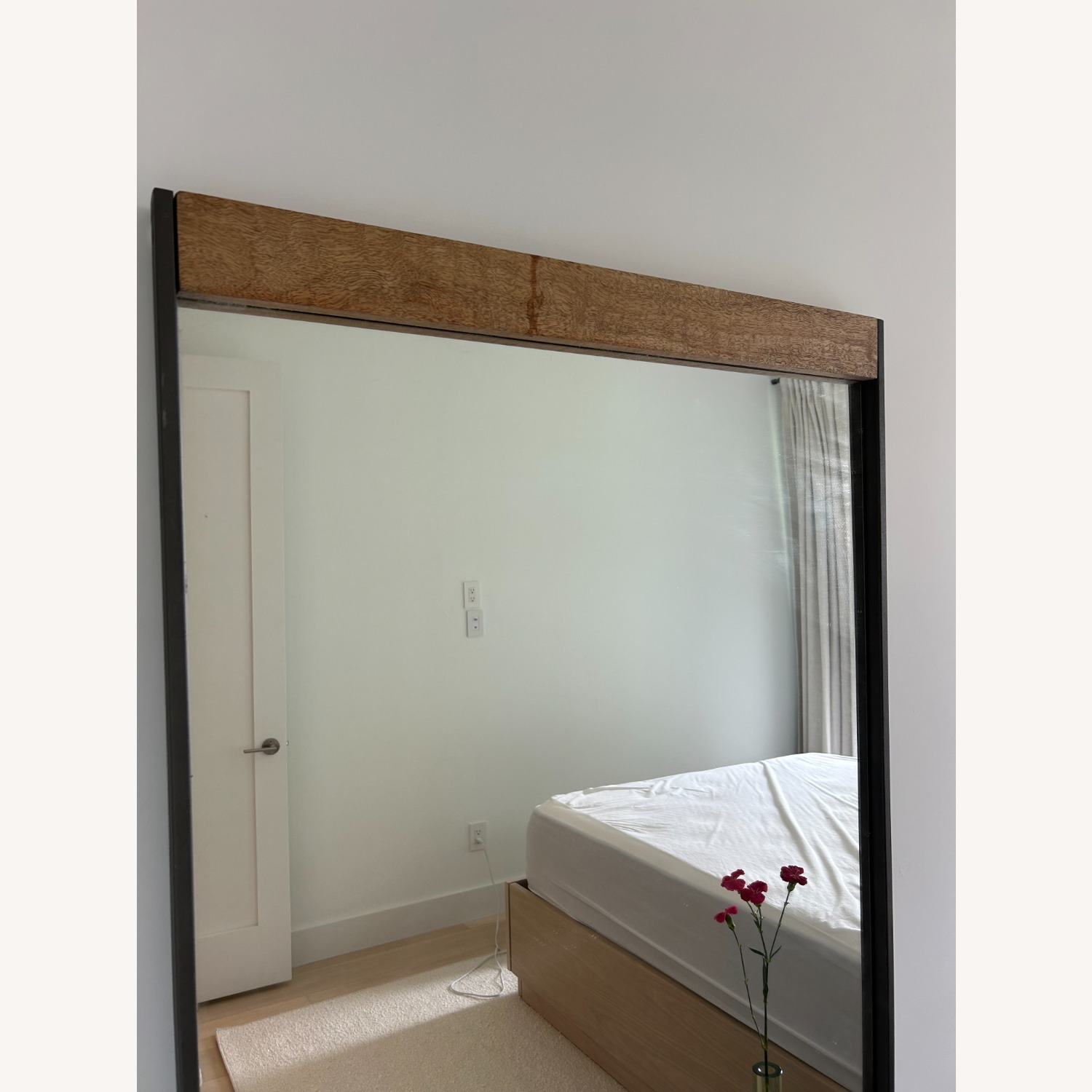 West Elm Industrial Wood Frame Floor Mirror - image-2