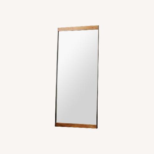 Used West Elm Industrial Wood Frame Floor Mirror for sale on AptDeco