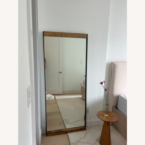 Used West Elm Industrial Wood Frame Floor Mirror for sale on AptDeco