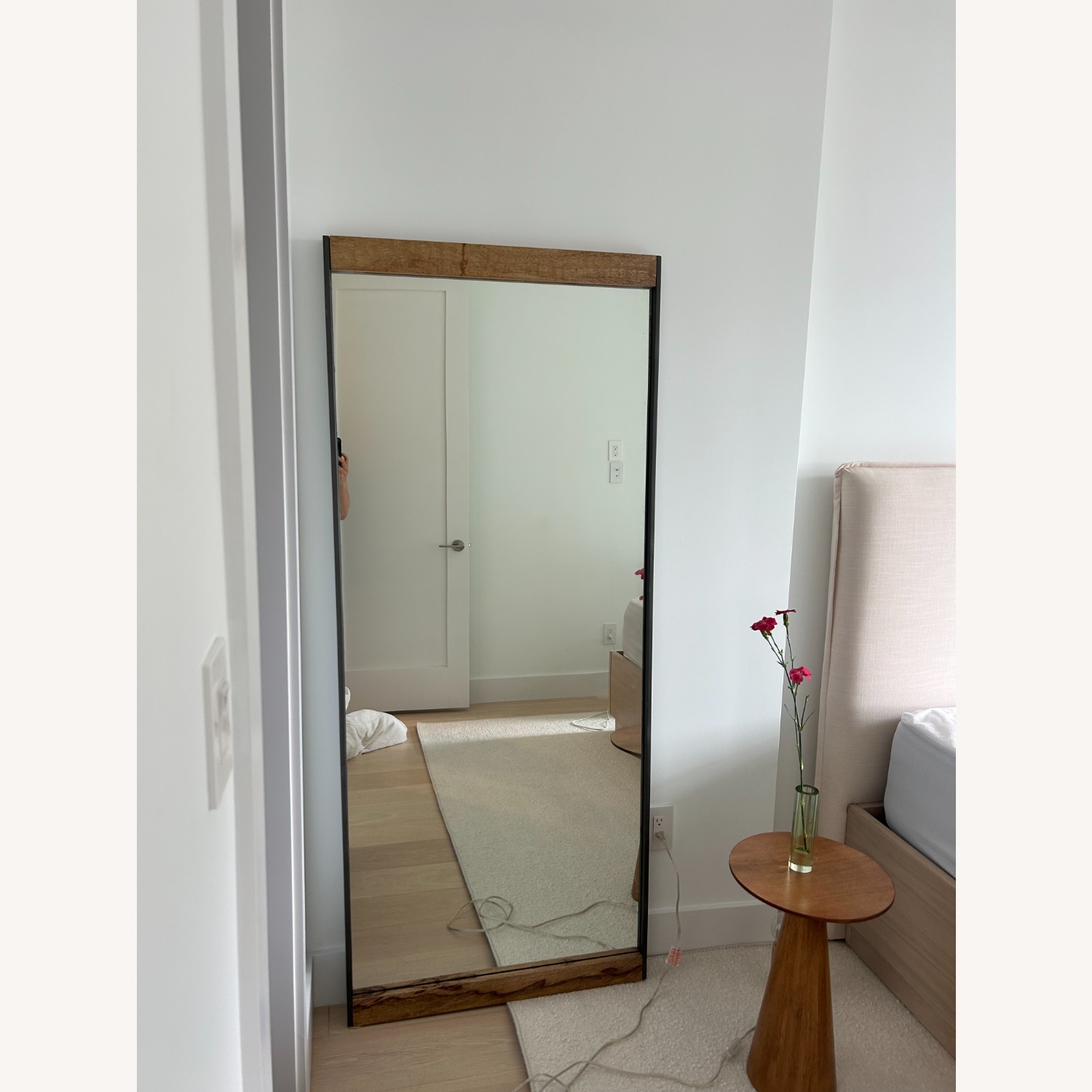 West Elm Industrial Wood Frame Floor Mirror - image-4