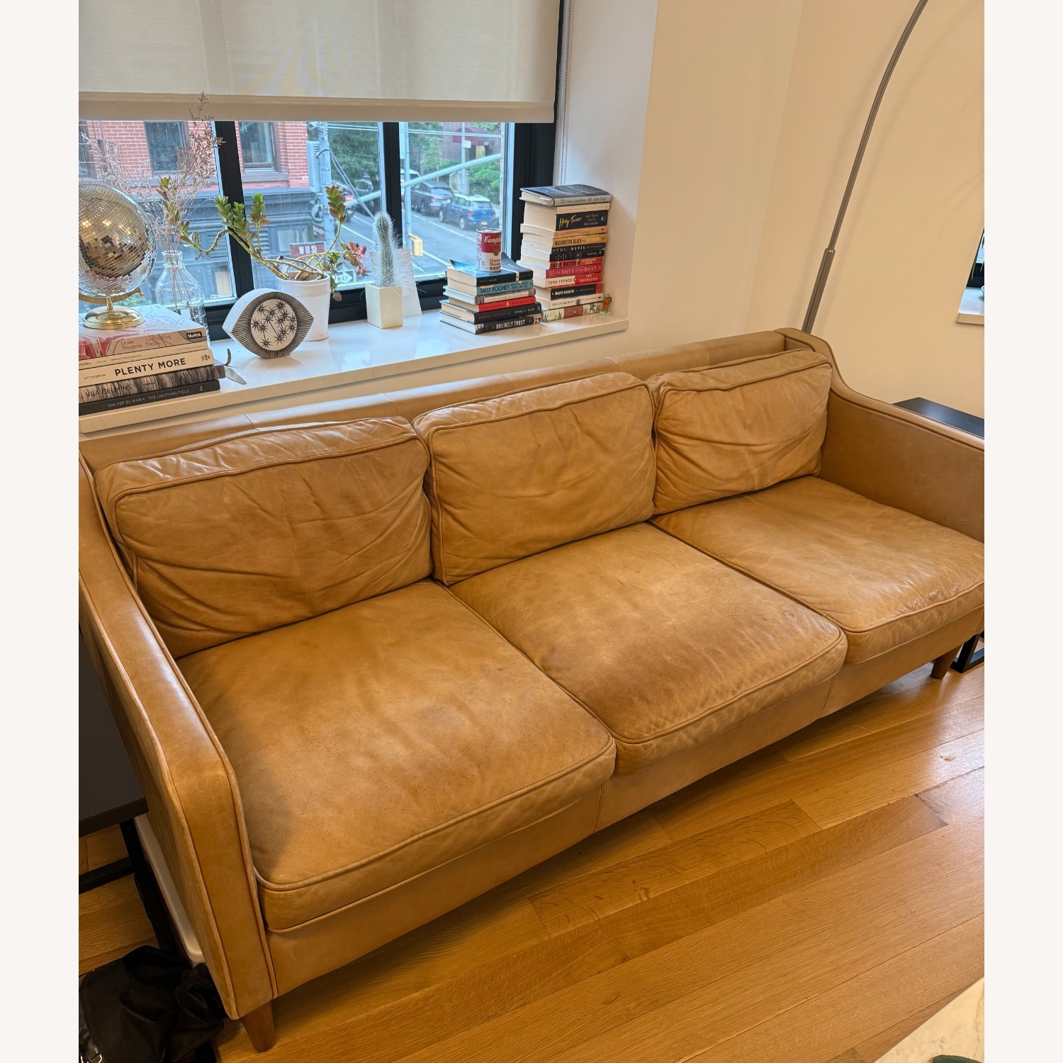 West Elm Hamilton Leather Sofa - image-2