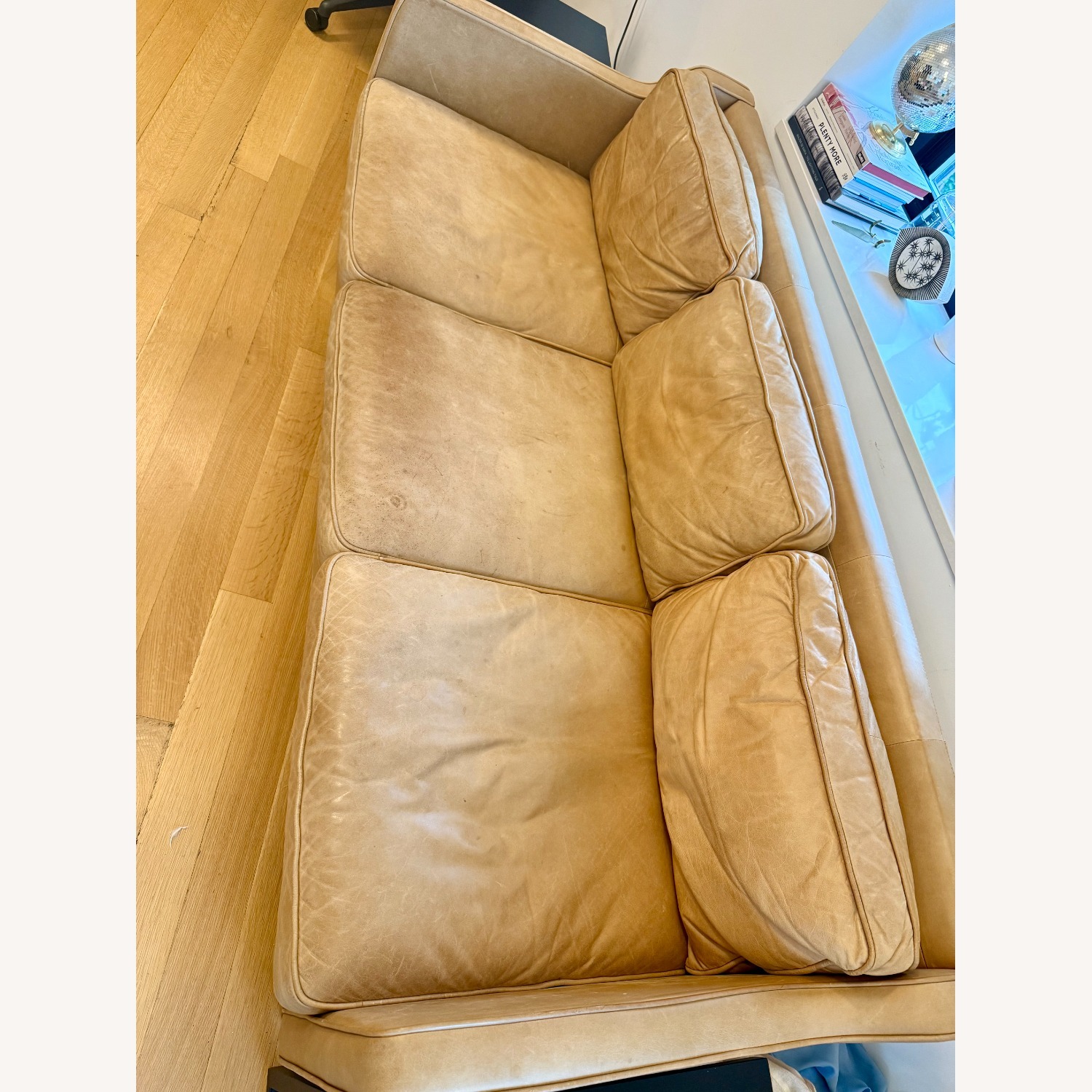 West Elm Hamilton Leather Sofa - image-3