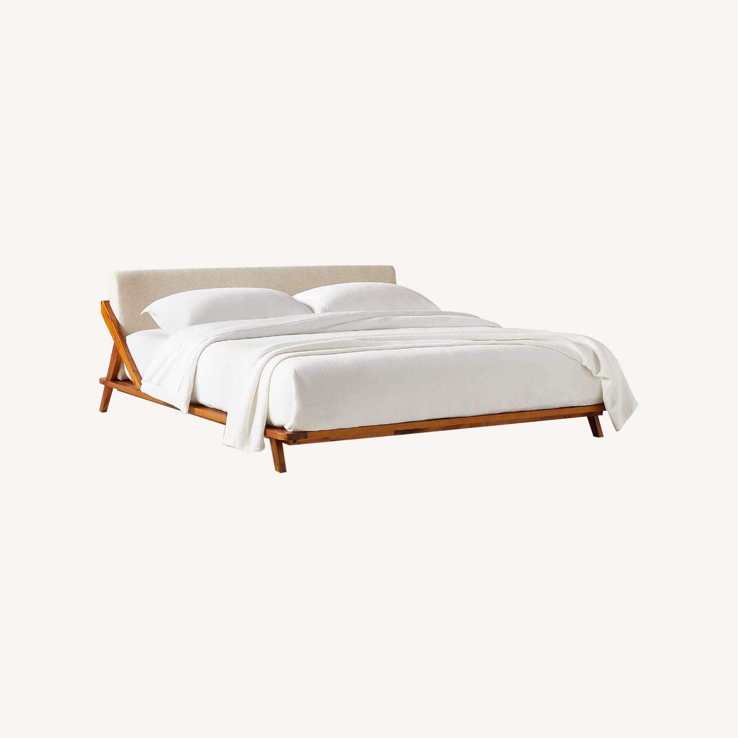 CB2 Drommen Full Wood Platform Bed - image-0