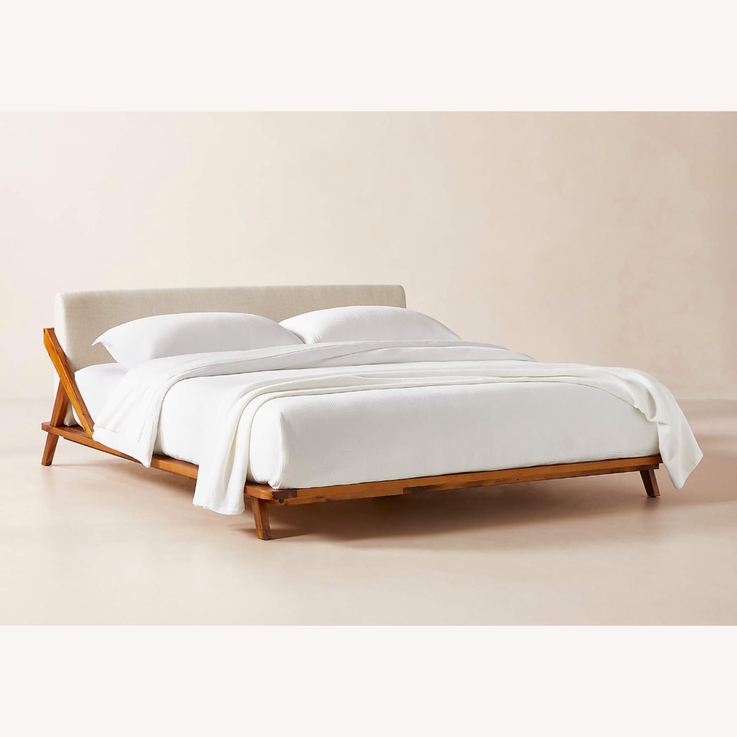 CB2 Drommen Full Wood Platform Bed - image-1