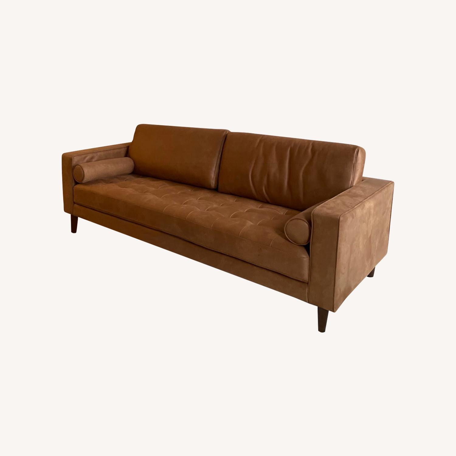Reign 87.8'' Vegan Leather Sofa by Steelside - image-0