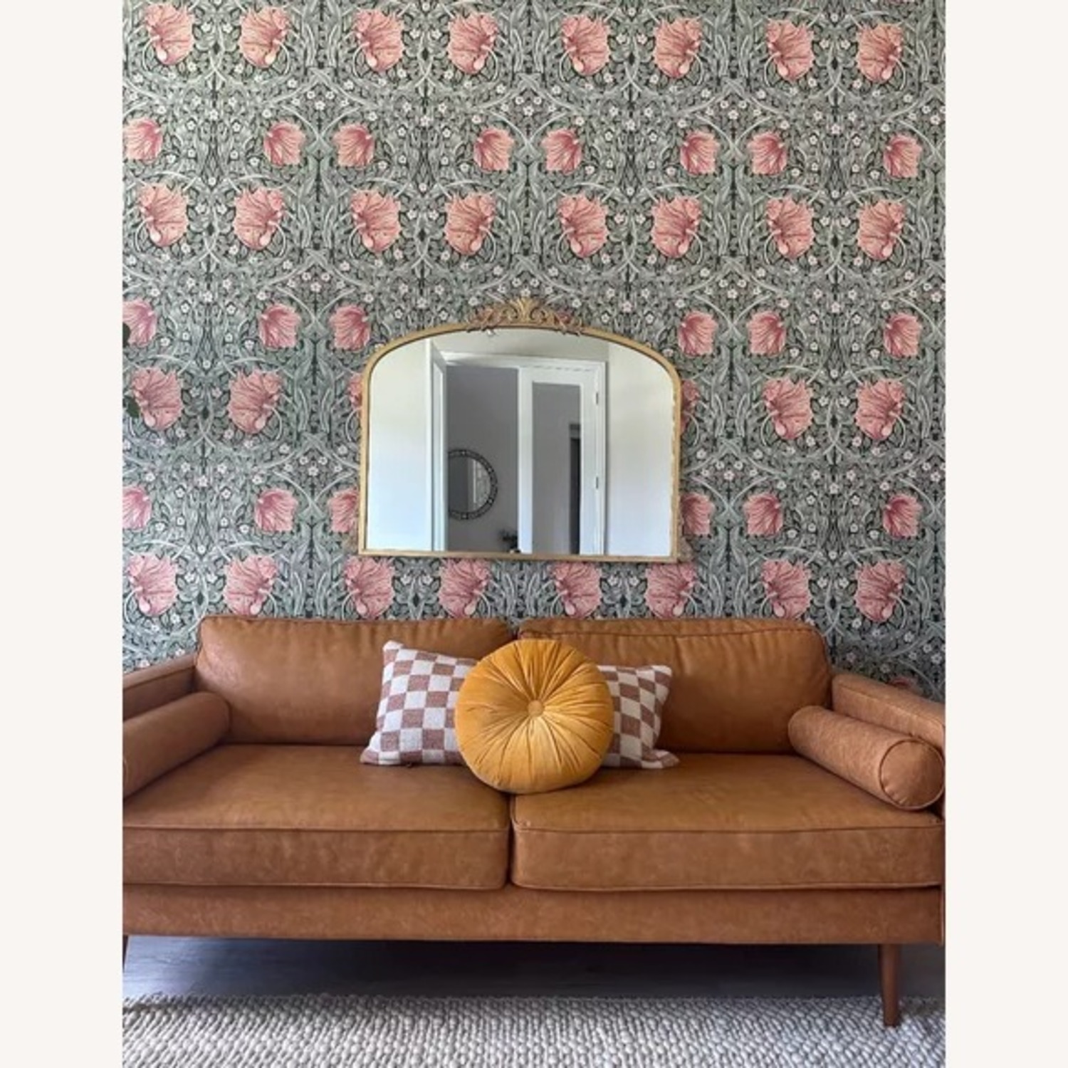 Reign 87.8'' Vegan Leather Sofa by Steelside - image-3