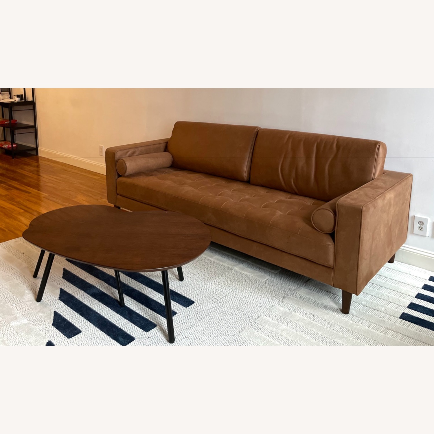 Reign 87.8'' Vegan Leather Sofa by Steelside - image-1