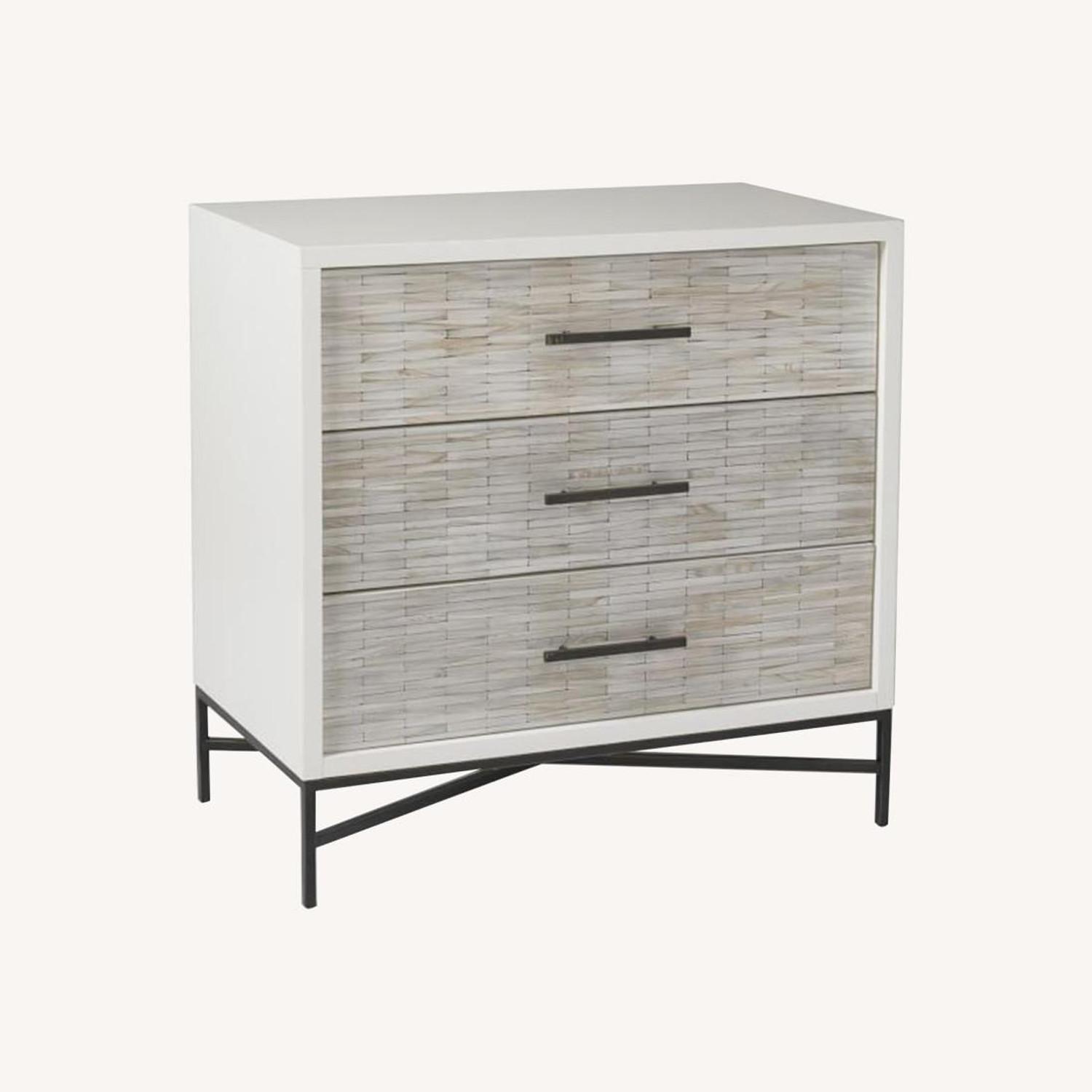 West Elm Wood Tiled 3-Drawer Dresser - image-0