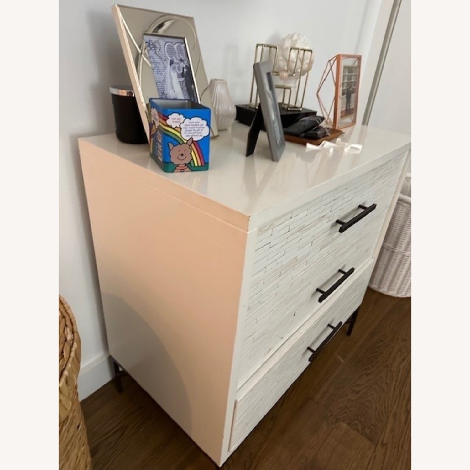 West Elm Wood Tiled 3-Drawer Dresser - image-3