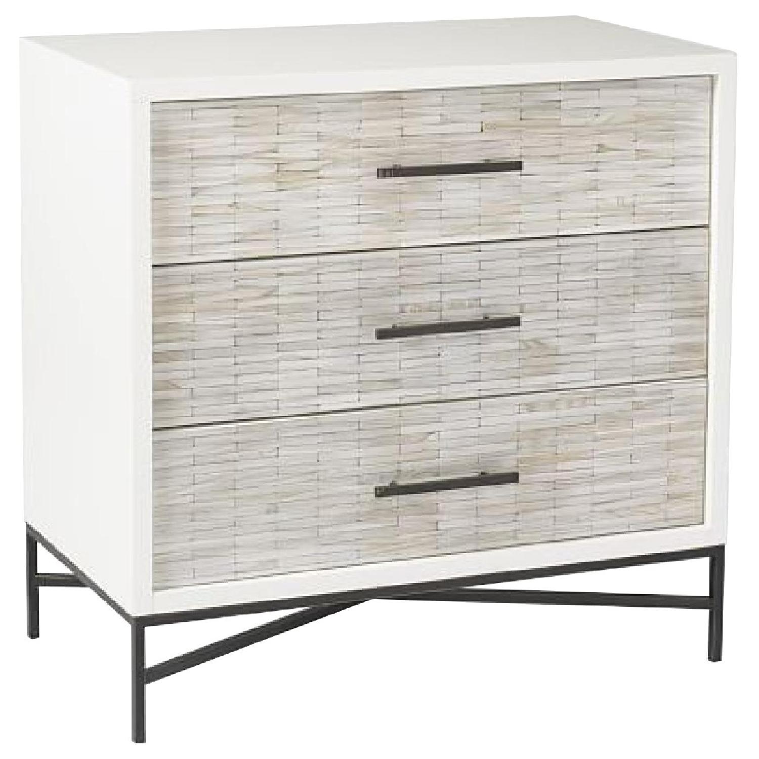 West Elm Wood Tiled 3-Drawer Dresser - image-4