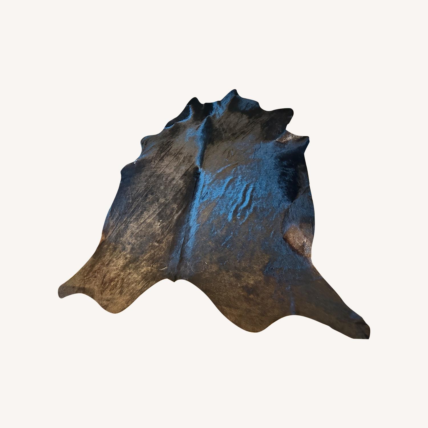 IKEA Chocolate Faux Cowhide Rug - image-0