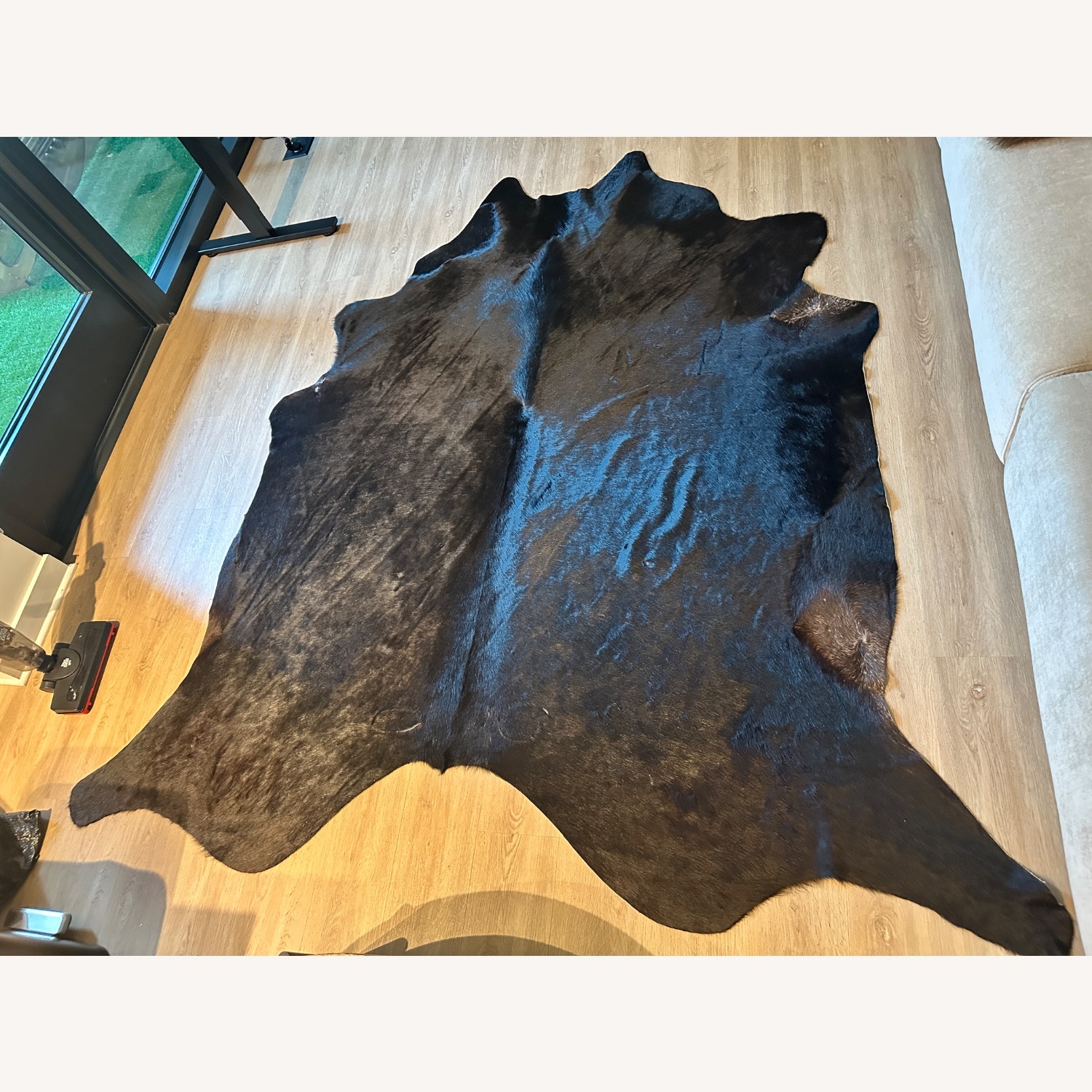 IKEA Chocolate Faux Cowhide Rug - image-1