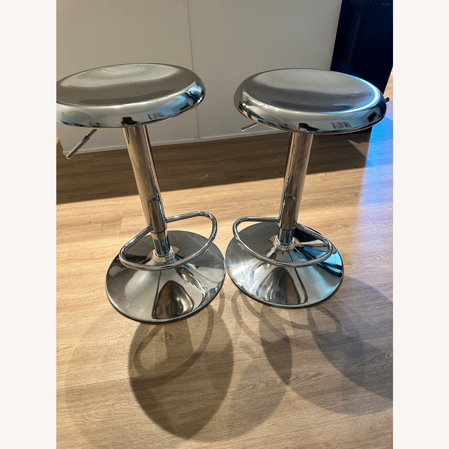 Metal Airlift Adjustable Bar Stools - image-1