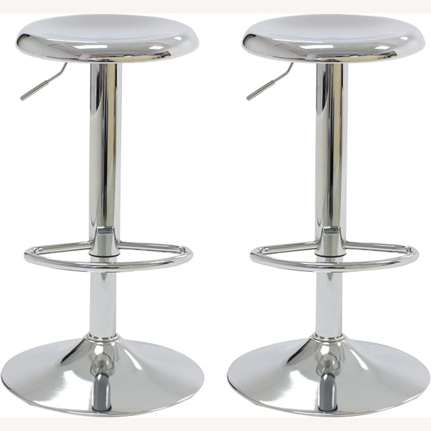 Metal Airlift Adjustable Bar Stools - image-5