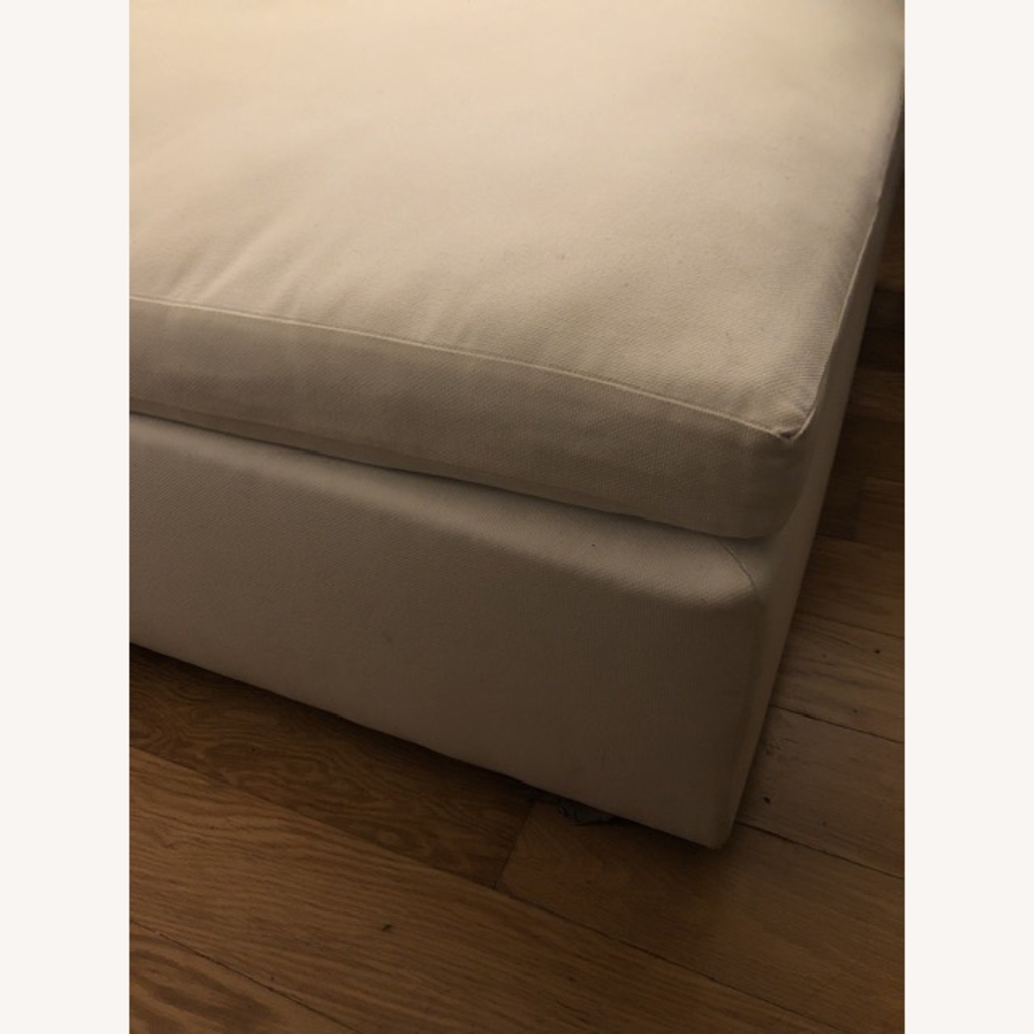 Performance Washed Canvas Ottoman - image-2
