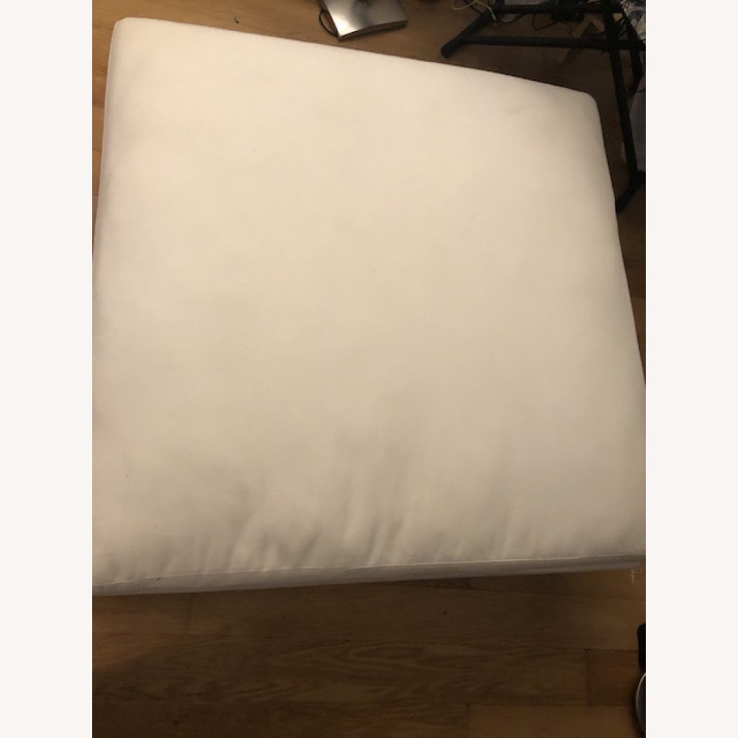 Performance Washed Canvas Ottoman - image-3