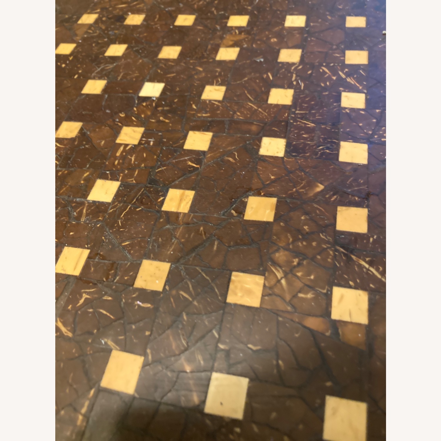 Indo Puri Cone Side Table, Handmade Coconut/Ivory - image-4