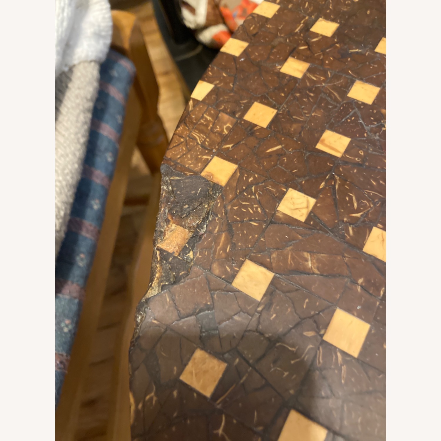 Indo Puri Cone Side Table, Handmade Coconut/Ivory - image-3