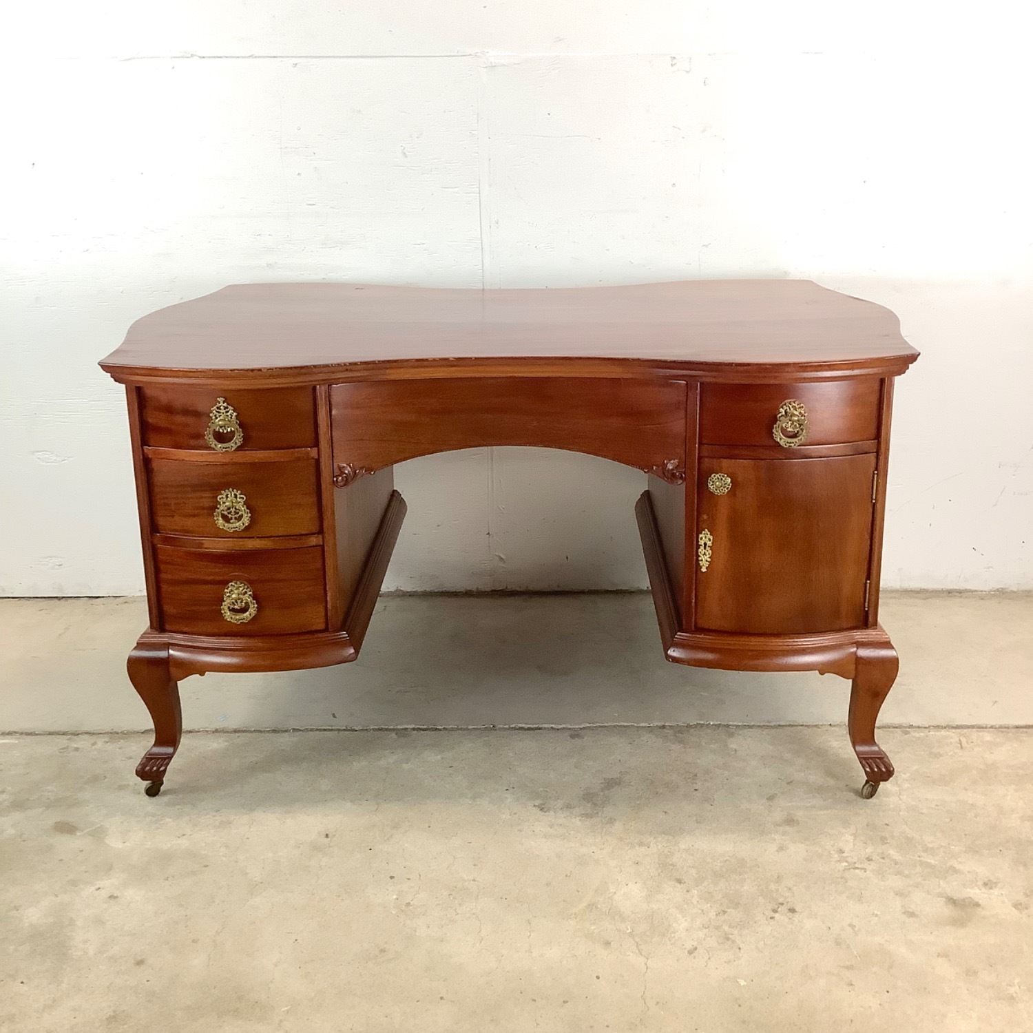 Queen Anne Revival Partners Executive Desk - image-1