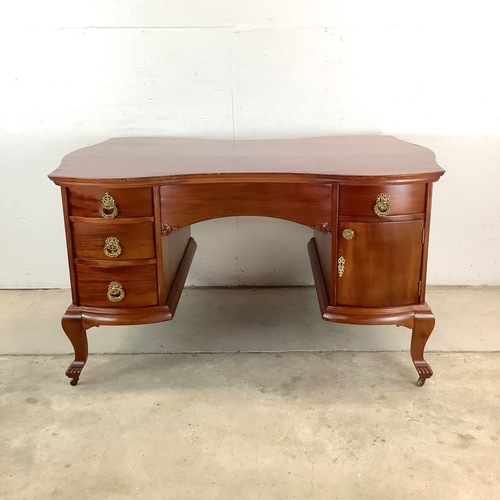 Used Queen Anne Revival Partners Executive Desk for sale on AptDeco