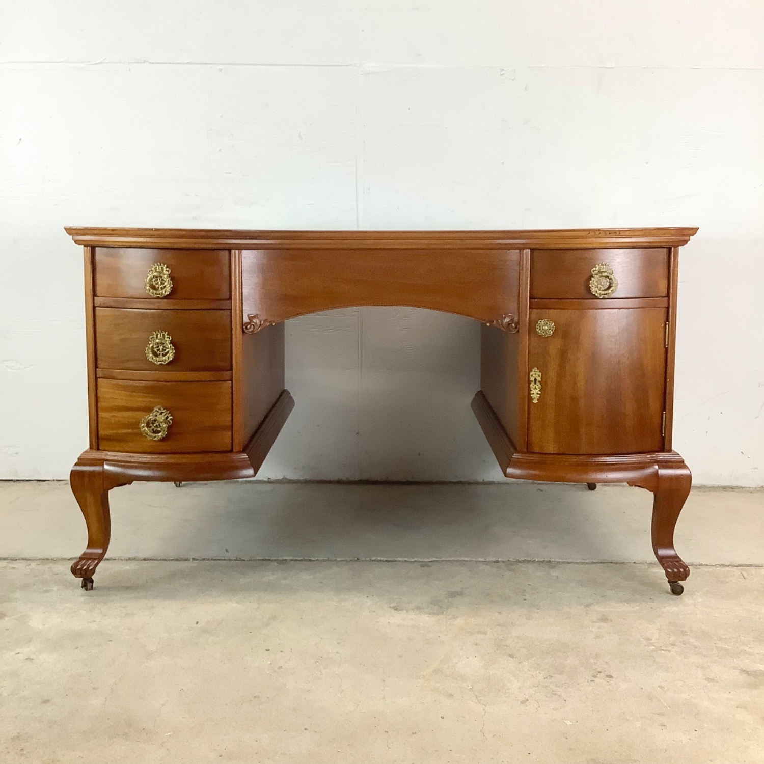 Queen Anne Revival Partners Executive Desk - image-12