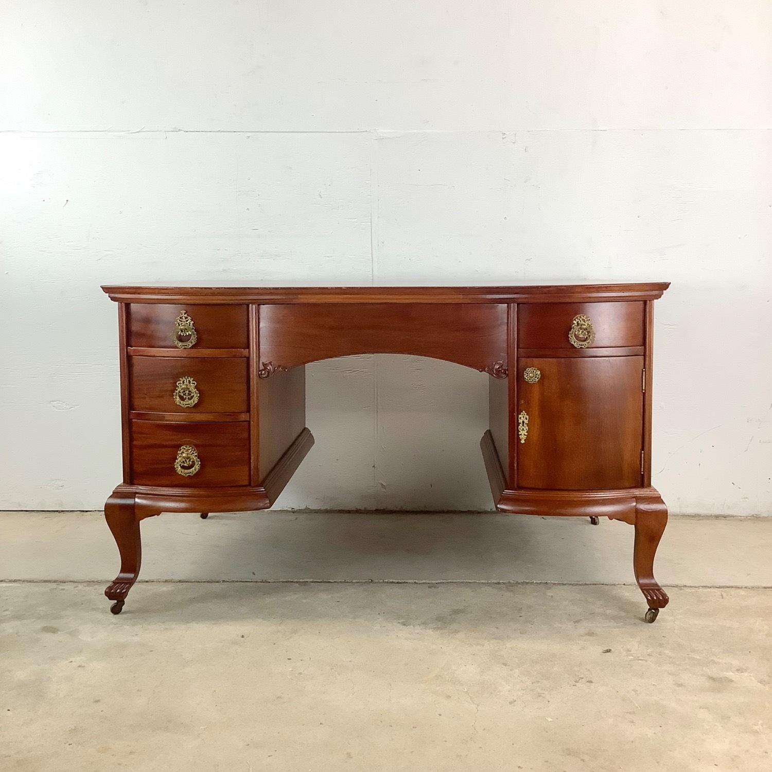 Queen Anne Revival Partners Executive Desk - image-0