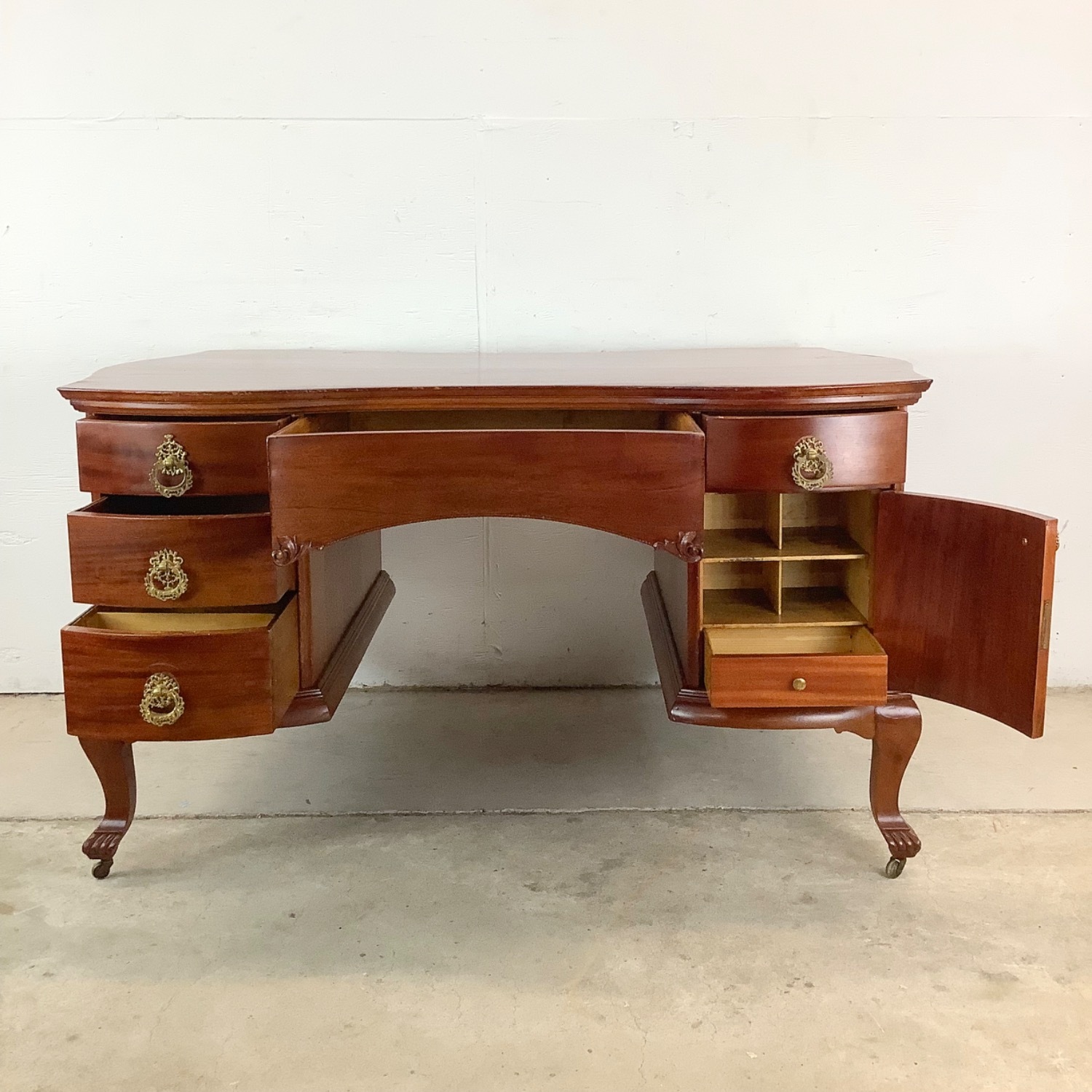 Queen Anne Revival Partners Executive Desk - image-7