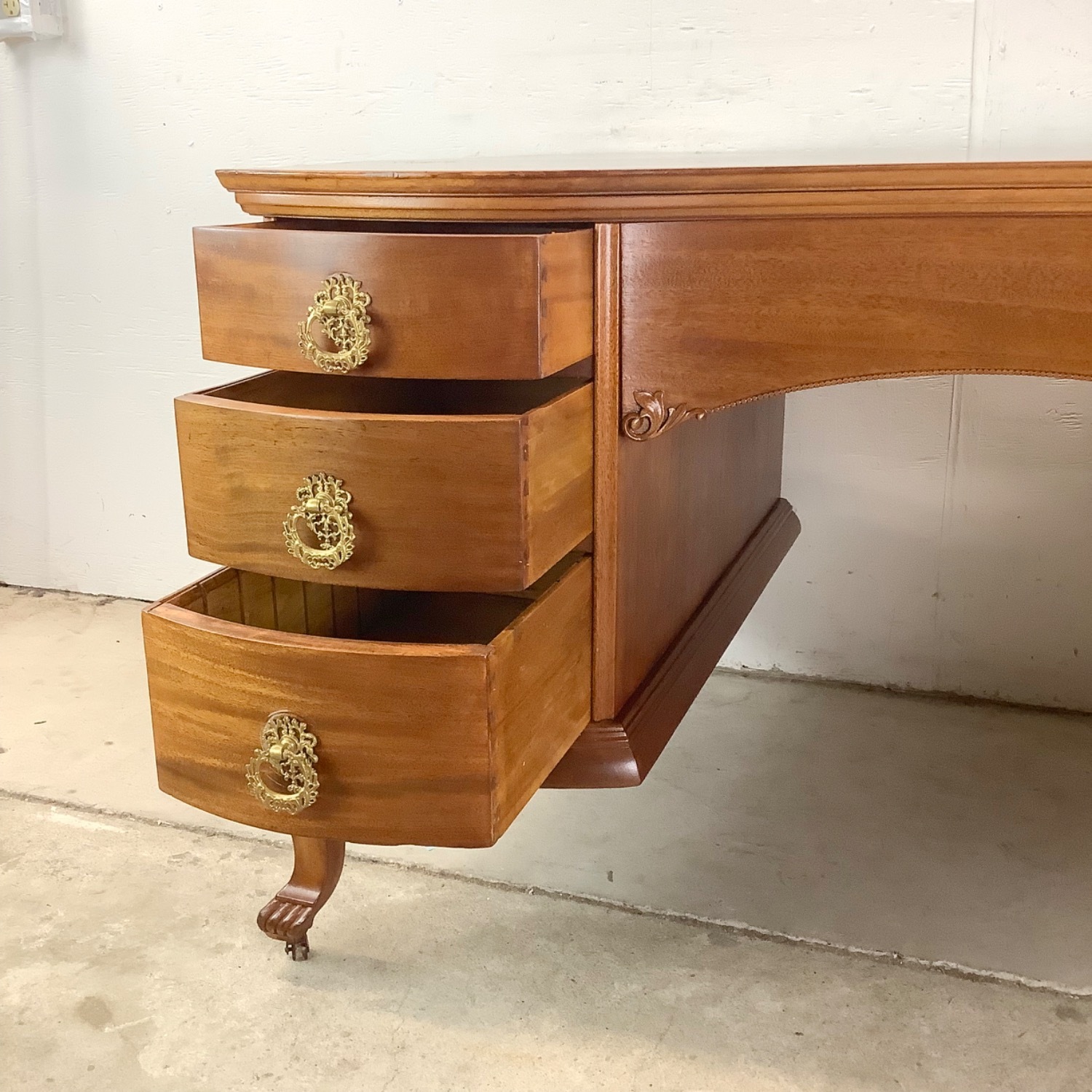 Queen Anne Revival Partners Executive Desk - image-13