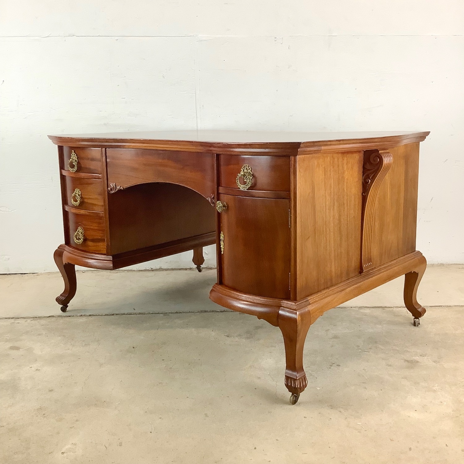 Queen Anne Revival Partners Executive Desk - image-15