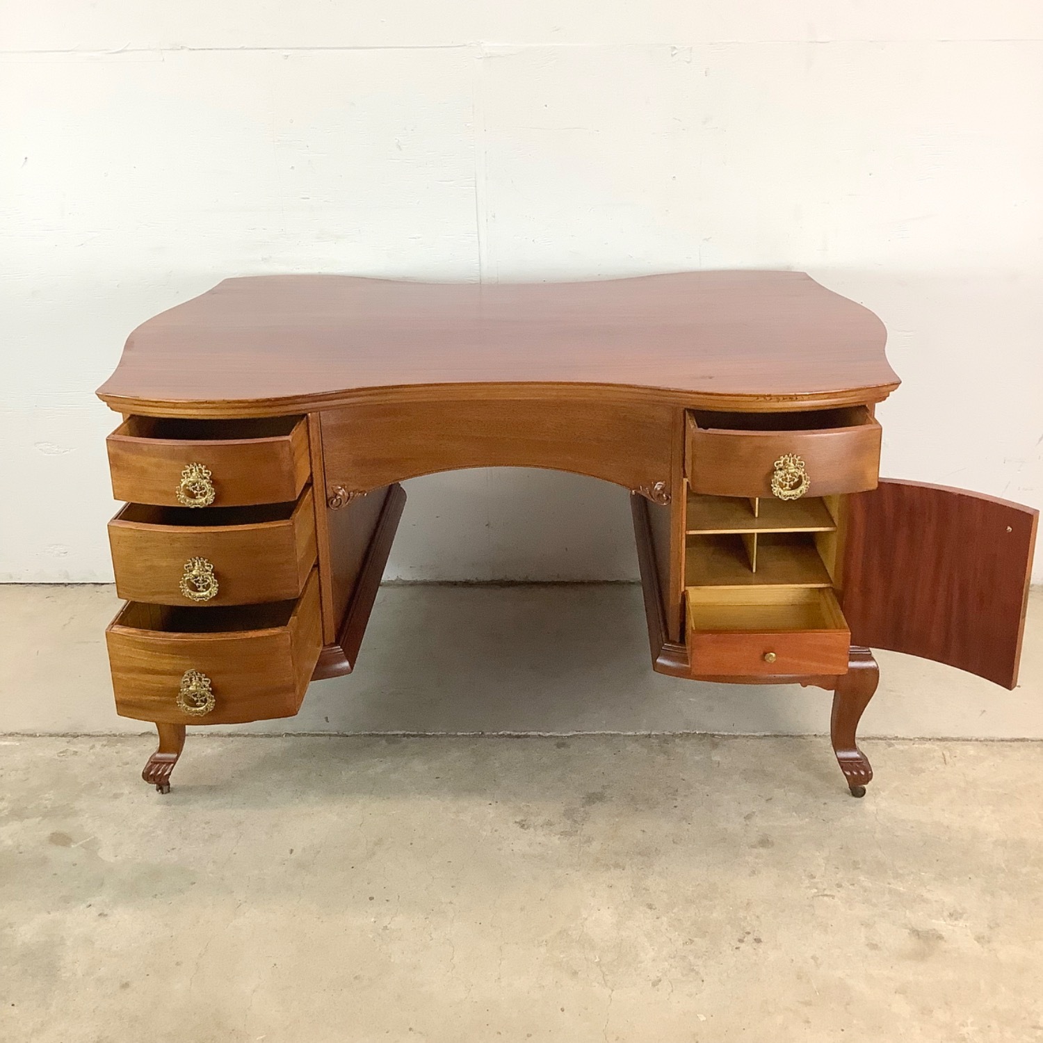 Queen Anne Revival Partners Executive Desk - image-8
