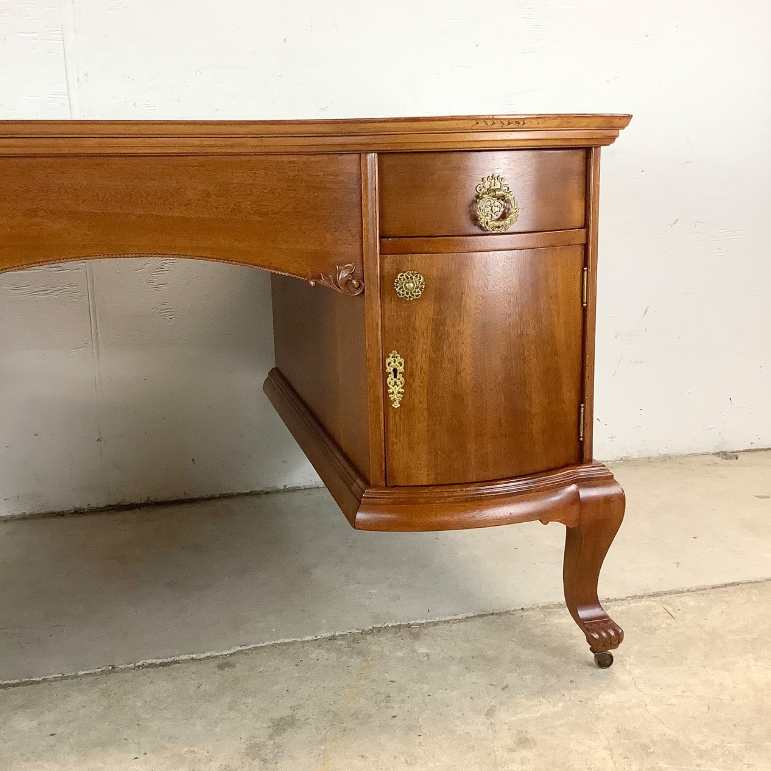 Queen Anne Revival Partners Executive Desk - image-14