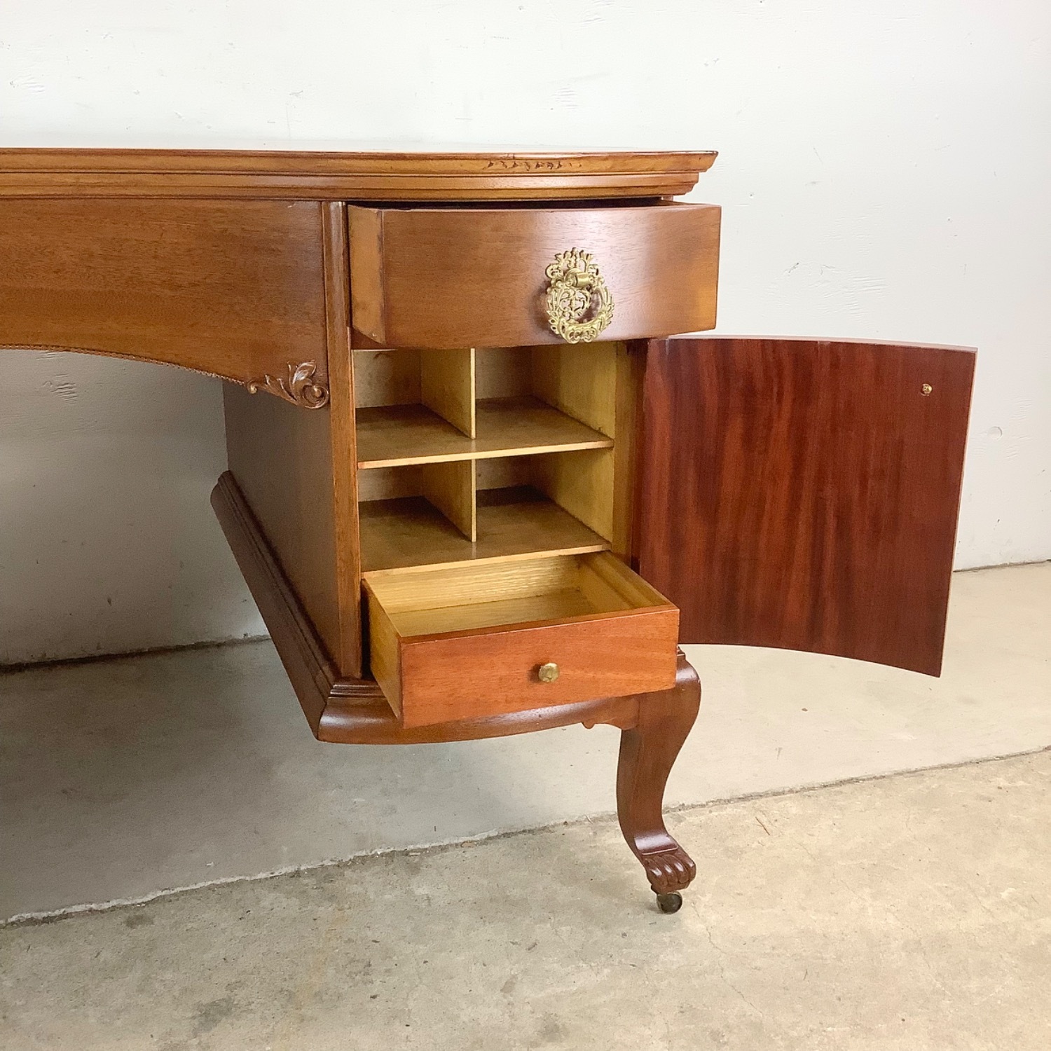 Queen Anne Revival Partners Executive Desk - image-9