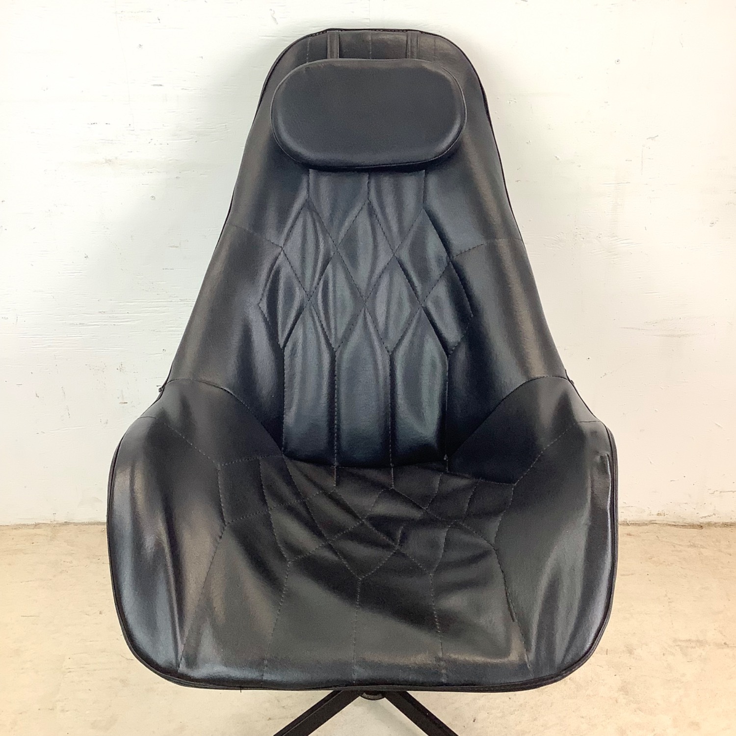 Vintage Highback Swivel Chair - image-11