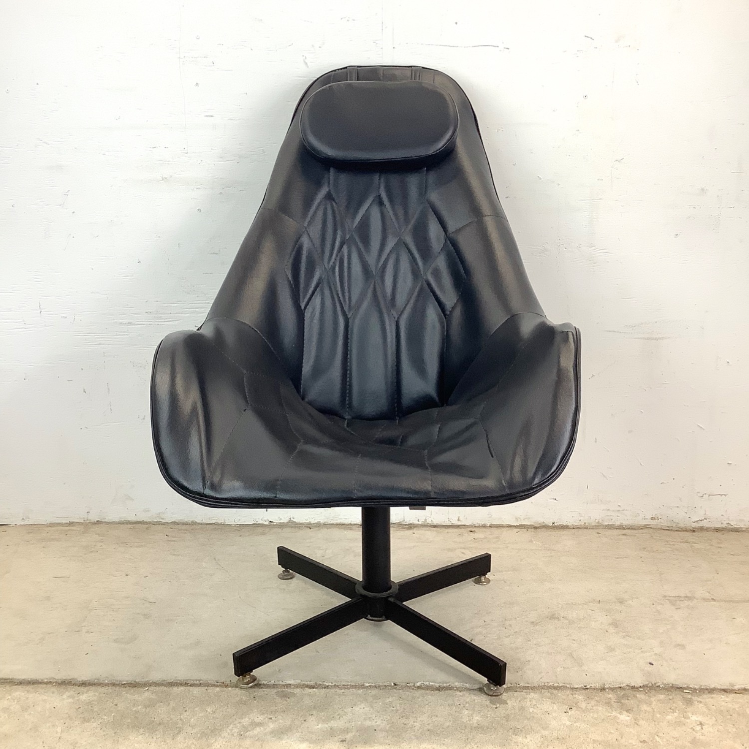 Vintage Highback Swivel Chair - image-1