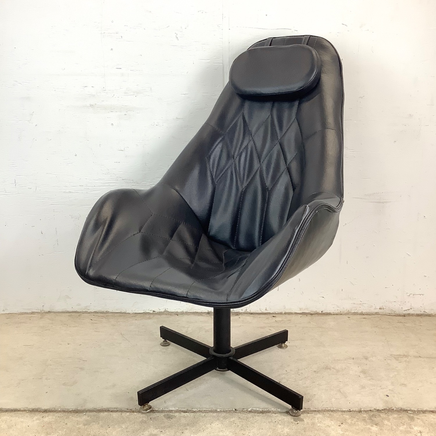 Vintage Highback Swivel Chair - image-3