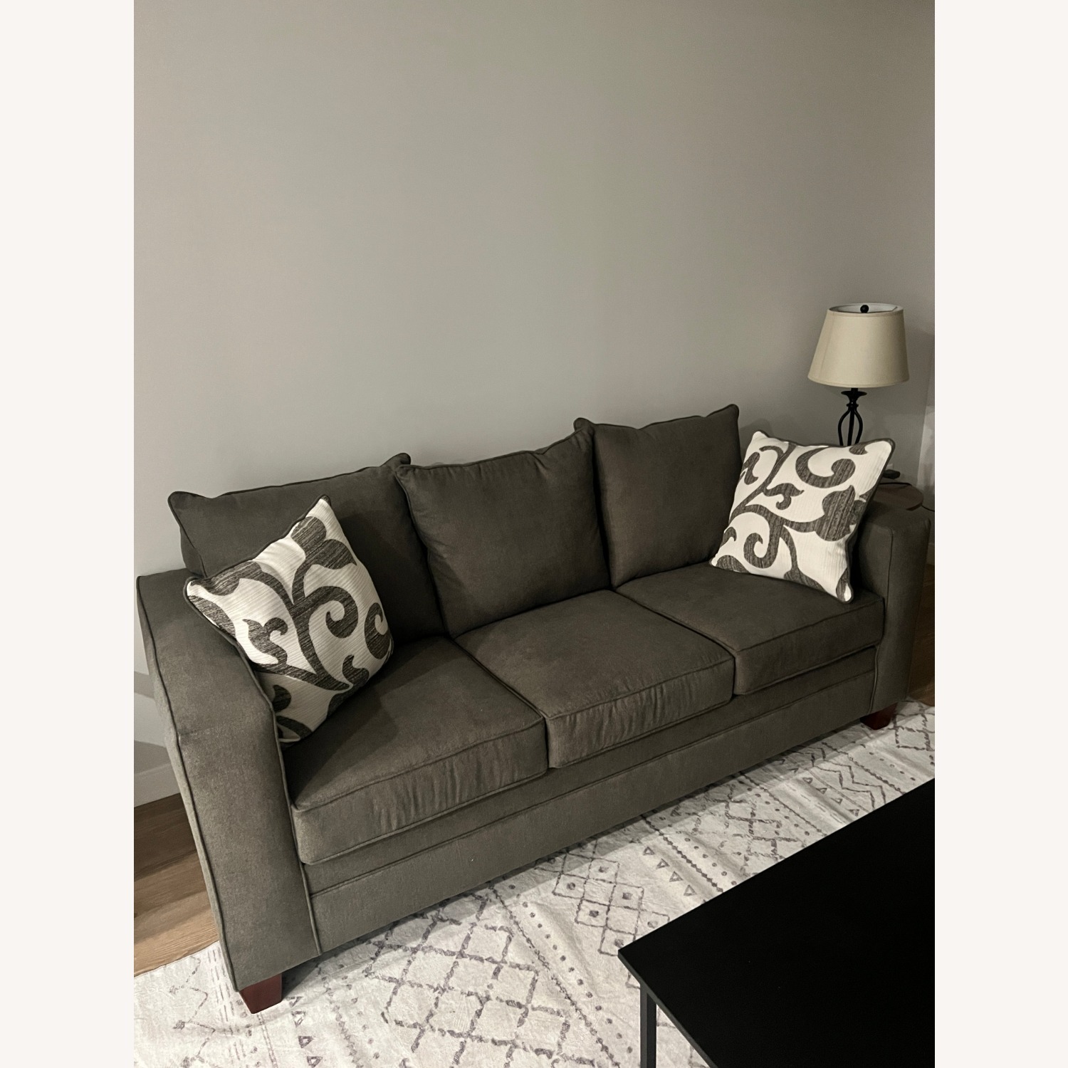 Marissa Charcoal Sofa - image-1